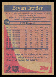 Bryan Trottier Autographed 1984-85 Topps Card #104 New York Islanders SKU #255002