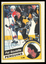 Pat Boutette Autographed 1984-85 O-Pee-Chee Card #171 Pittsburgh Penguins SKU #255013