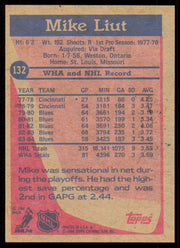 Mike Liut Autographed 1984-85 Topps Card #132 St. Louis Blues SKU #255017