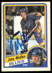 Joey Mullen Autographed 1984-85 O-Pee-Chee Card #188 St. Louis Blues SKU #255018