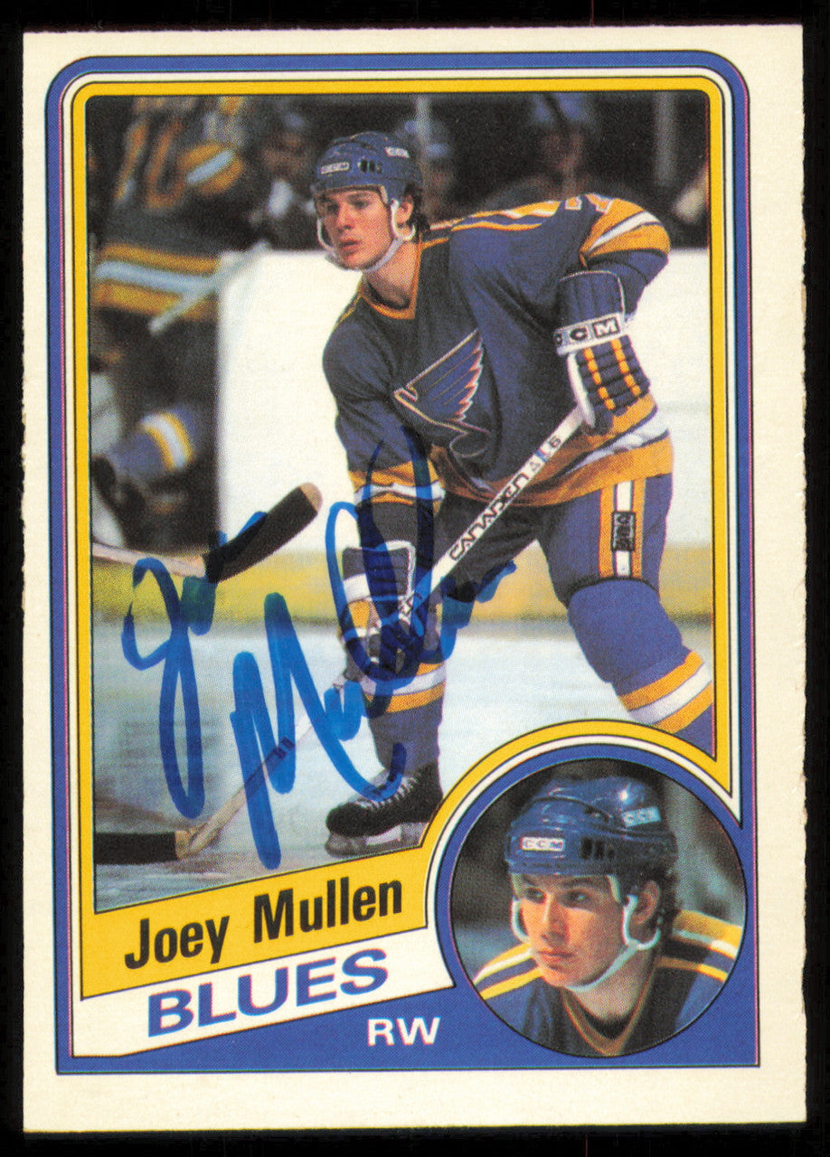 Joey Mullen Autographed 1984-85 O-Pee-Chee Card #188 St. Louis Blues SKU #255018