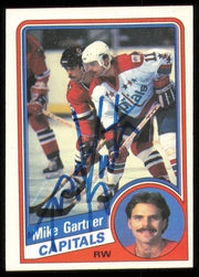 Mike Gartner Autographed 1984-85 Topps Card #143 Washington Capitals SKU #255021