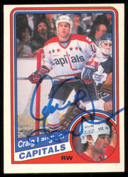 Craig Laughlin Autographed 1984-85 O-Pee-Chee Card #203 Washington Capitals SKU #255027