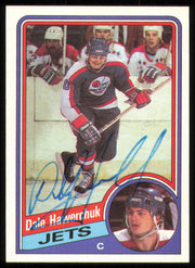 Dale Hawerchuk Autographed 1984-85 Topps Card #152 Winnipeg Jets SKU #255028