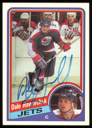 Dale Hawerchuk Autographed 1984-85 Topps Card #152 Winnipeg Jets SKU #255032