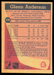 Glenn Anderson Autographed 1984-85 O-Pee-Chee Card #238 Edmonton Oilers "To John" SKU #255035