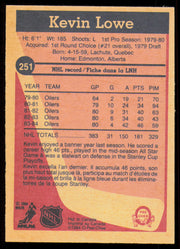 Kevin Lowe Autographed 1984-85 O-Pee-Chee Card #251 Edmonton Oilers SKU #255040