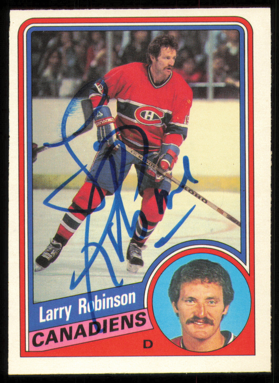Larry Robinson Autographed 1984-85 O-Pee-Chee Card #270 Montreal Canadiens SKU #255046