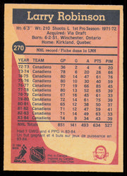 Larry Robinson Autographed 1984-85 O-Pee-Chee Card #270 Montreal Canadiens SKU #255046