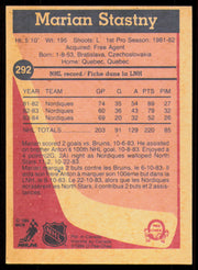 Marian Stastny Autographed 1984-85 O-Pee-Chee Card #292 Quebec Nordiques SKU #255049