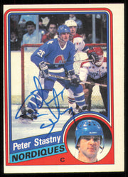 Peter Stastny Autographed 1984-85 O-Pee-Chee Card #293 Quebec Nordiques SKU #255052