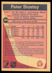 Peter Stastny Autographed 1984-85 O-Pee-Chee Card #293 Quebec Nordiques SKU #255053