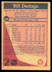 Bill Derlago Autographed 1984-85 O-Pee-Chee Card #300 Toronto Maple Leafs SKU #255055