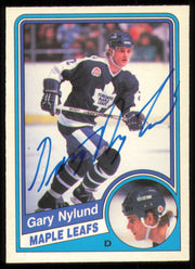 Gary Nylund Autographed 1984-85 O-Pee-Chee Card #307 Toronto Maple Leafs SKU #255059