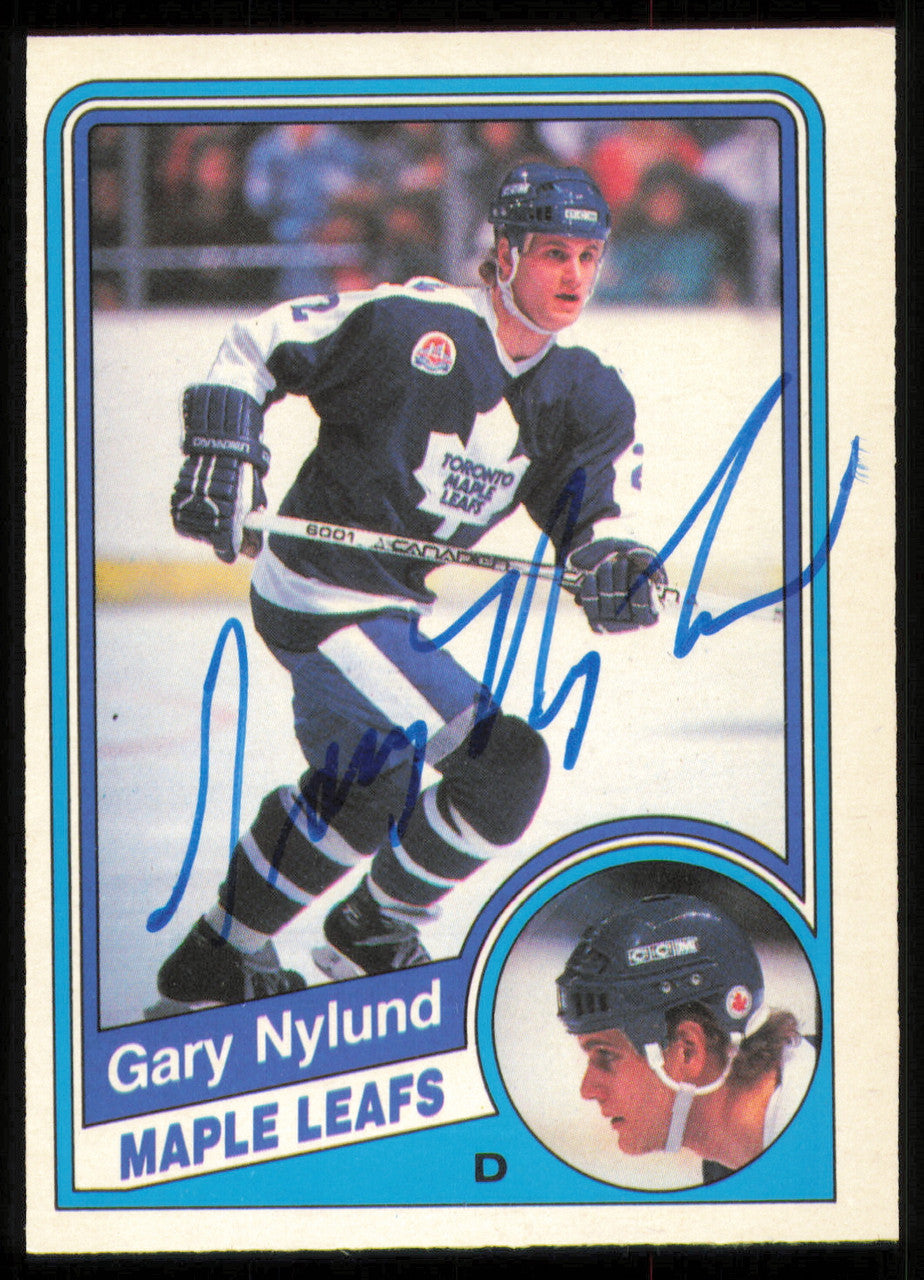 Gary Nylund Autographed 1984-85 O-Pee-Chee Card #307 Toronto Maple Leafs SKU #255060