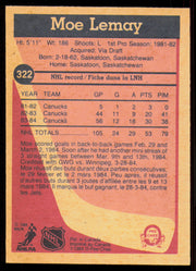 Moe Lemay Autographed 1984-85 O-Pee-Chee Card #322 Vancouver Canucks SKU #255064