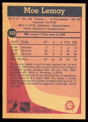 Moe Lemay Autographed 1984-85 O-Pee-Chee Card #322 Vancouver Canucks SKU #255066