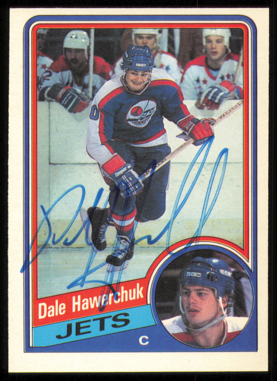 Dale Hawerchuk Autographed 1984-85 O-Pee-Chee Card #339 Winnipeg Jets SKU #255070