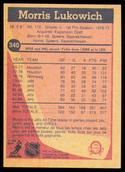 Morris Lukowich Autographed 1984-85 O-Pee-Chee Card #340 Winnipeg Jets SKU #255071