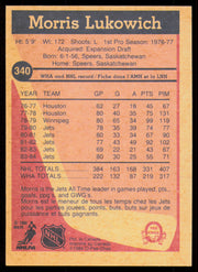 Morris Lukowich Autographed 1984-85 O-Pee-Chee Card #340 Winnipeg Jets SKU #255072