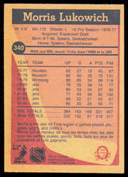 Morris Lukowich Autographed 1984-85 O-Pee-Chee Card #340 Winnipeg Jets SKU #255073