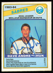 Dave Andreychuk Autographed 1984-85 O-Pee-Chee Card #353 Buffalo Sabres SKU #255076
