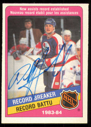 Dale Hawerchuk Autographed 1984-85 O-Pee-Chee Card #393 Winnipeg Jets SKU #255081