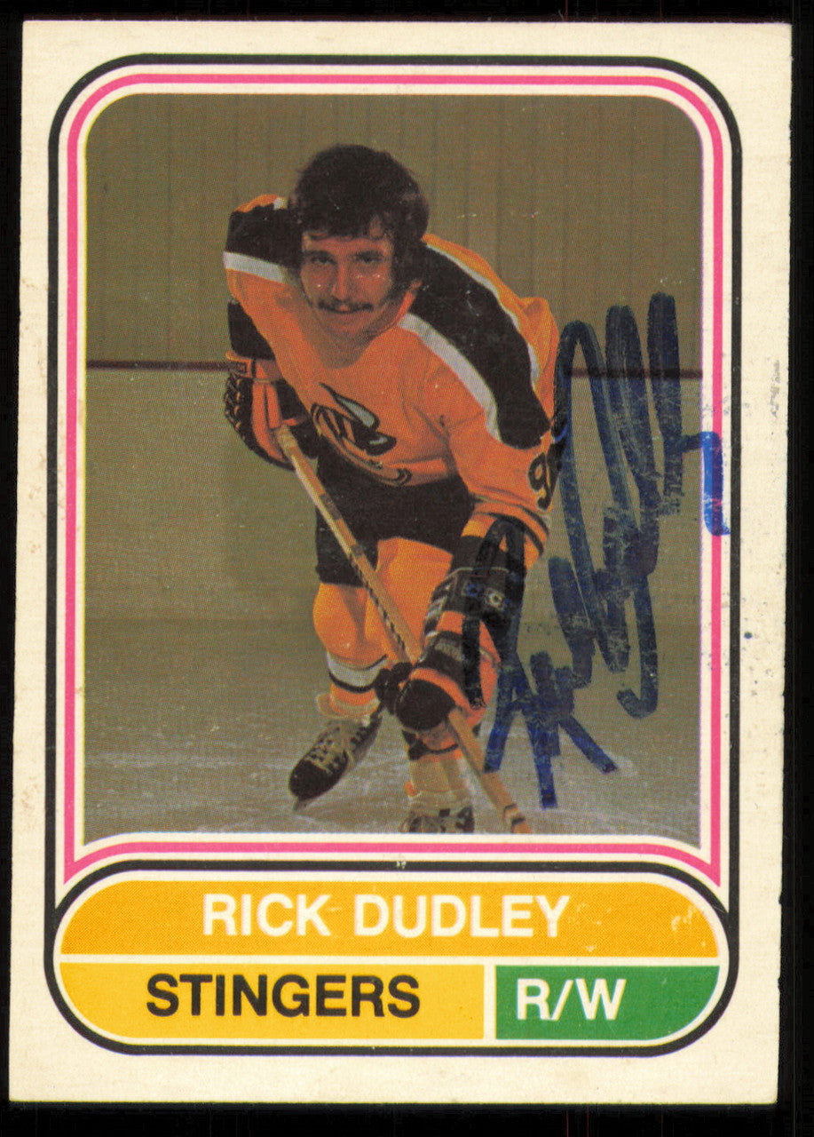 Rick Dudley Autographed 1975-76 O-Pee-Chee WHA Card #58 Cincinnati Stingers SKU #255084