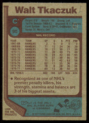 Walt Tkaczuk Autographed 1977-78 Topps Card #90 New York Rangers SKU #255093