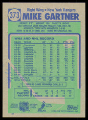 Mike Gartner Autographed 1990-91 Topps Card #373 Washington Capitals SKU #255100