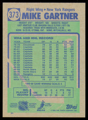 Mike Gartner Autographed 1990-91 Topps Card #373 Washington Capitals SKU #255102