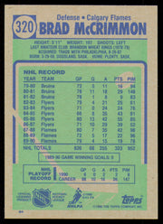 Brad McCrimmon Autographed 1990-91 Topps Card #320 Calgary Flames SKU #255109