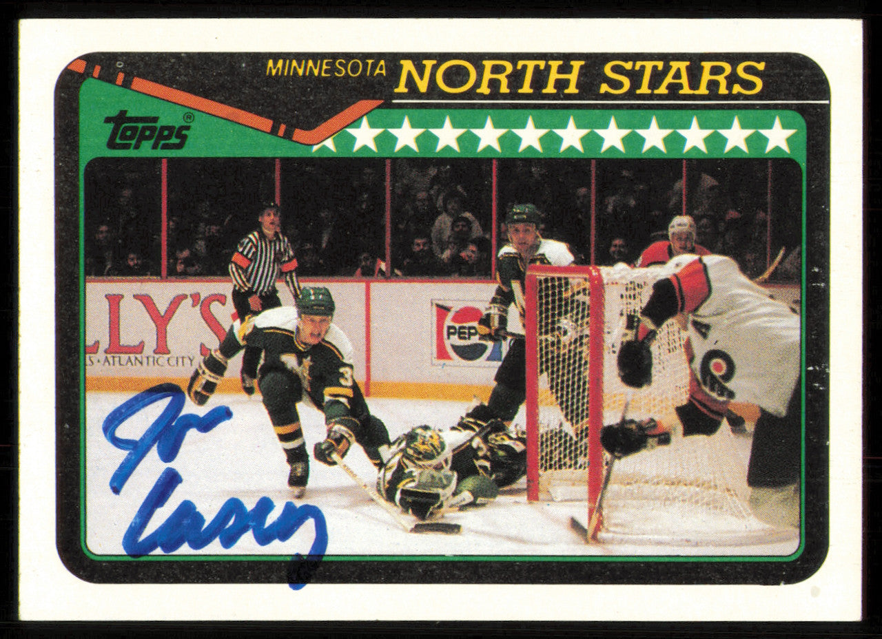 Jon Casey Autographed 1990-91 Topps Card #305 Minnesota North Stars SKU #255112