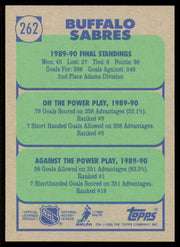 Phil Housley Autographed 1990-91 Topps Card #262 Buffalo Sabres SKU #255119