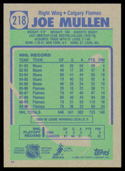 Joe Mullen Autographed 1990-91 Topps Card #218 Calgary Flames SKU #255125