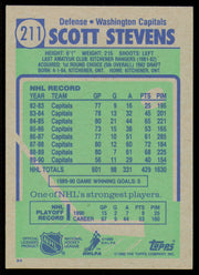 Scott Stevens Autographed 1990-91 Topps Card #211 Washington Capitals SKU #255127