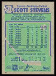 Scott Stevens Autographed 1990-91 Topps Card #211 Washington Capitals SKU #255128