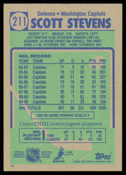 Scott Stevens Autographed 1990-91 Topps Card #211 Washington Capitals SKU #255129