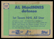 Al MacInnis Autographed 1990-91 Topps Card #197 Calgary Flames SKU #255133