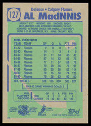 Al MacInnis Autographed 1990-91 Topps Card #127 Calgary Flames SKU #255142