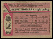 Steve Thomas Autographed 1987-88 Topps Card #188 Toronto Maple Leafs SKU #255159
