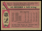 Al Secord Autographed 1987-88 Topps Card #111 Chicago Blackhawks SKU #255170