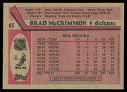 Brad McCrimmon Autographed 1987-88 Topps Card #85 Philadelphia Flyers SKU #255212