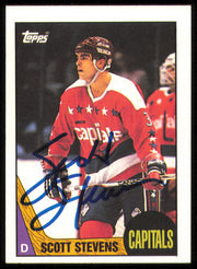 Scott Stevens Autographed 1987-88 Topps Card #25 Washington Capitals SKU #255217
