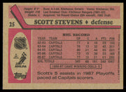 Scott Stevens Autographed 1987-88 Topps Card #25 Washington Capitals SKU #255217
