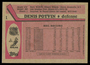 Denis Potvin Autographed 1987-88 Topps Card #1 New York Islanders SKU #255224