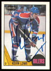 Kevin Lowe Autographed 1987-88 O-Pee-Chee Card #200 Edmonton Oilers SKU #255238