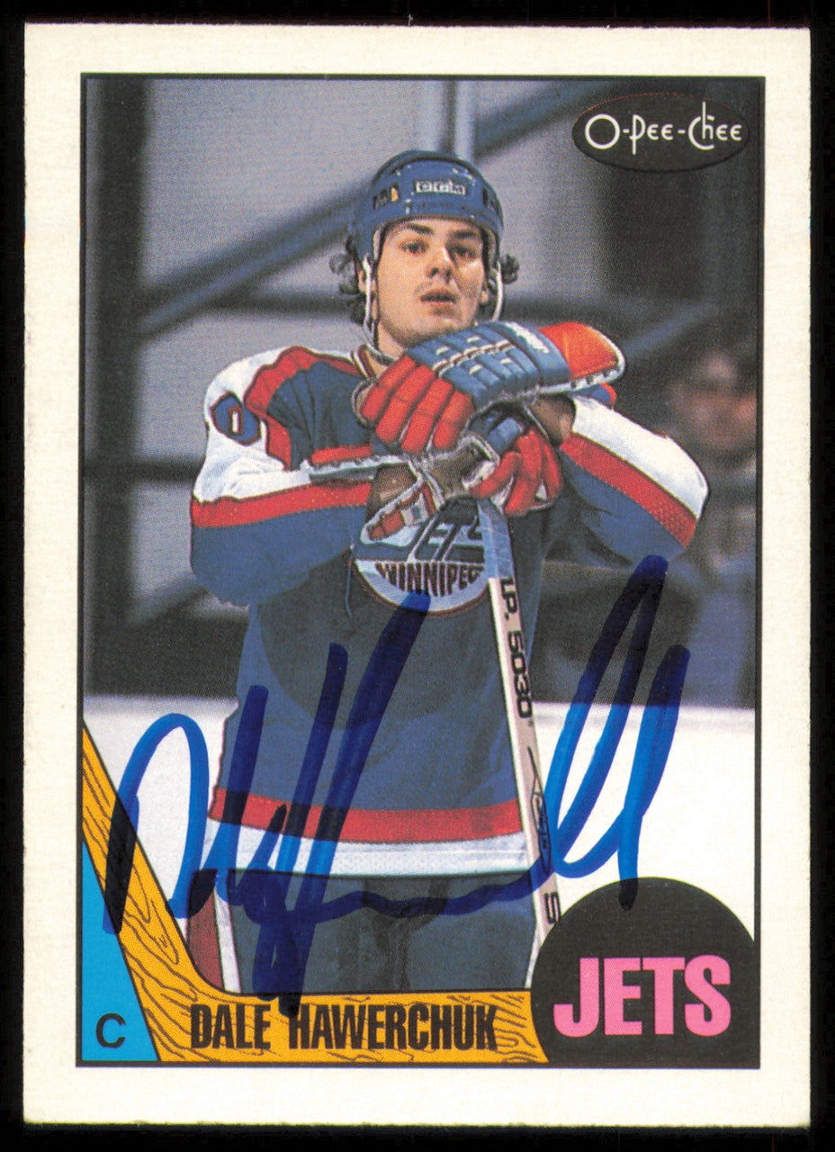 Dale Hawerchuk Autographed 1987-88 O-Pee-Chee Card #149 Winnipeg Jets SKU #255246