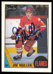 Joe Mullen Autographed 1987-88 O-Pee-Chee Card #126 Calgary Flames SKU #255254