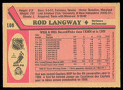 Rod Langway Autographed 1987-88 O-Pee-Chee Card #108 Washington Capitals SKU #255257